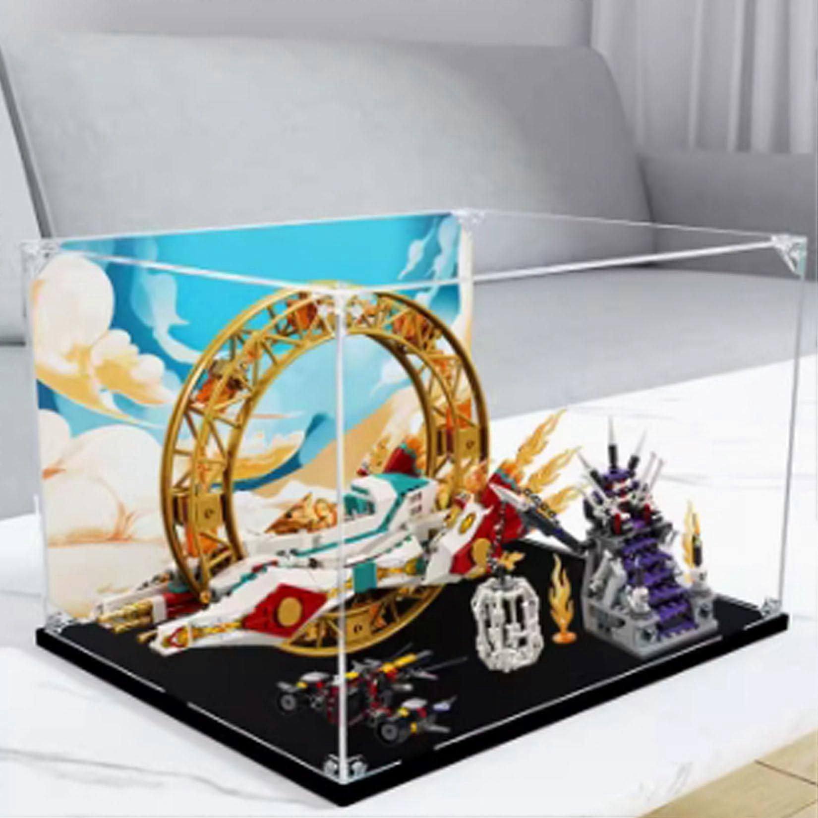 Display Case for  80034 Tornado Fighter, Dustproof Clear Acrylic Showcase with UV Protection