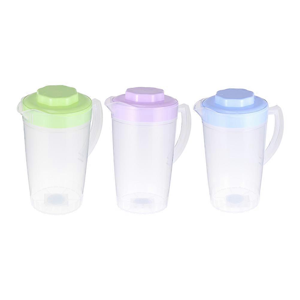 Assorted Color Water Carafe Jug for Milk Container 3Pcs