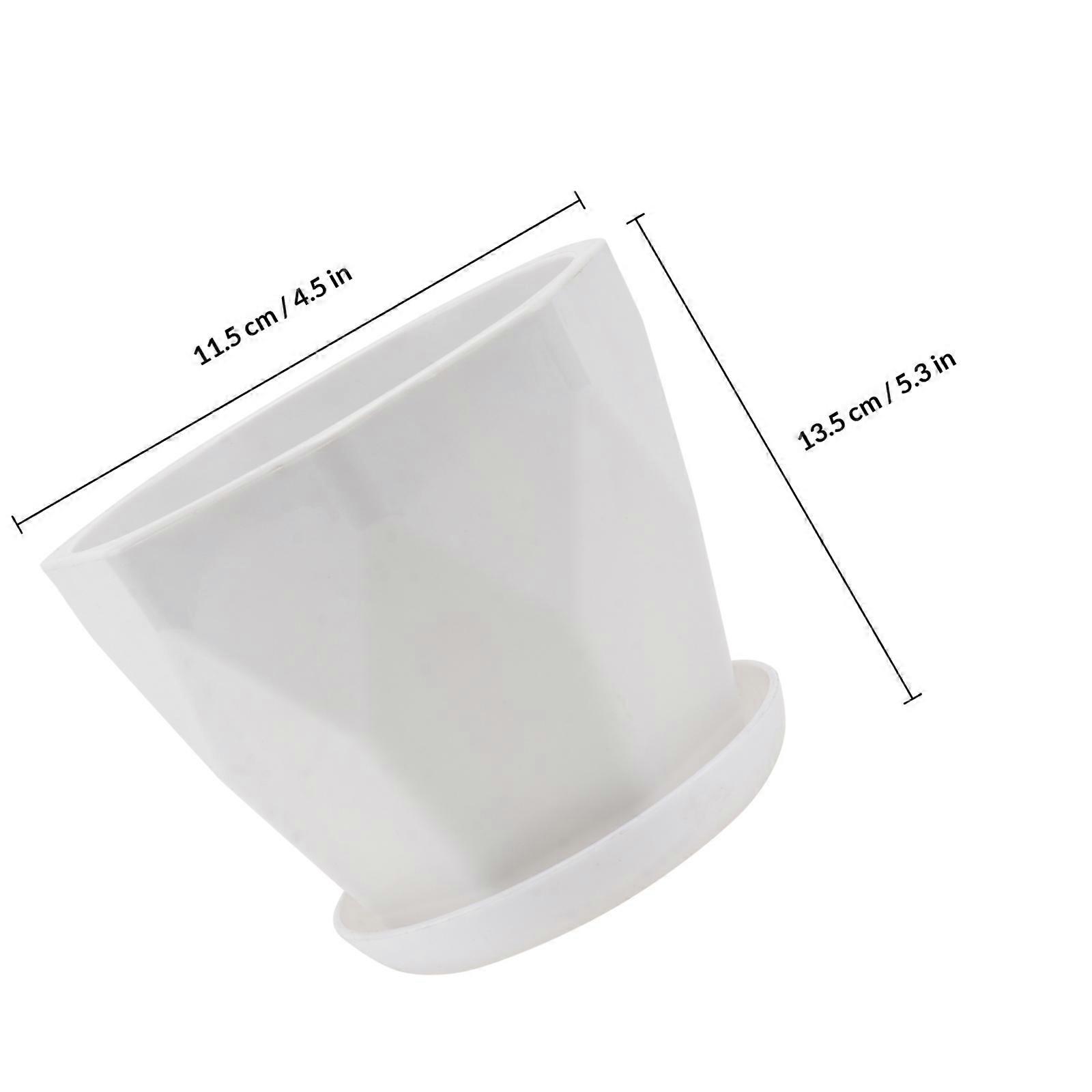 White Plastic Bonsai Containers for Gardening Root Control 2Sets
