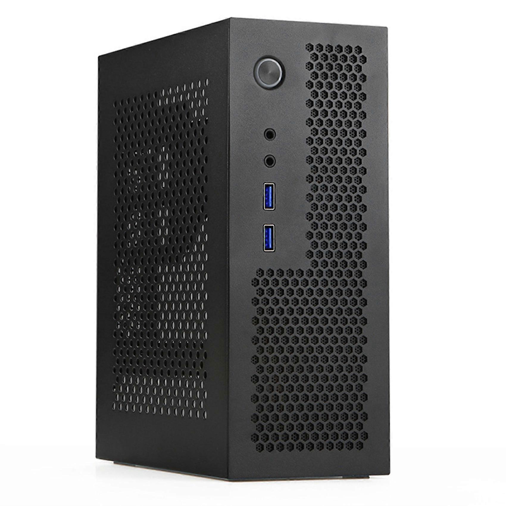A09 HTPC computerbehuizing Mini ITX gaming-pc-behuizing Desktopbehuizing USB3.0 computerbehuizing Thuiscomputerbehuizing Zwart