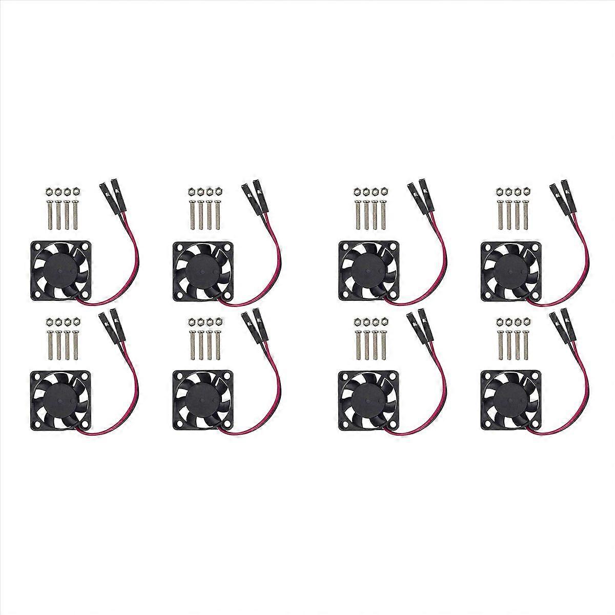 4PCS Brushless CPU Cooling Fan 3.3V 5V for Raspberry Pi4 Pi3 B+, Pi 3