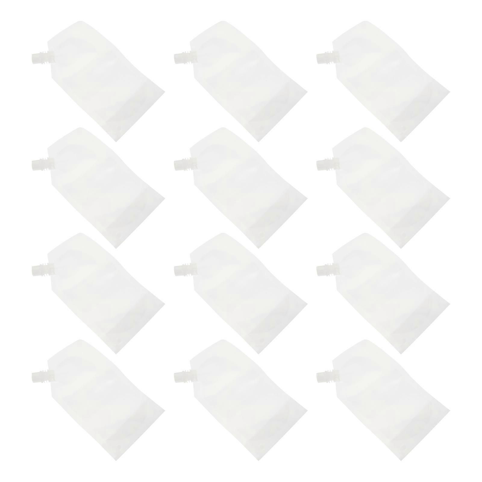 Beverage Bags Transparent Color Foldable for Outing 12Pcs