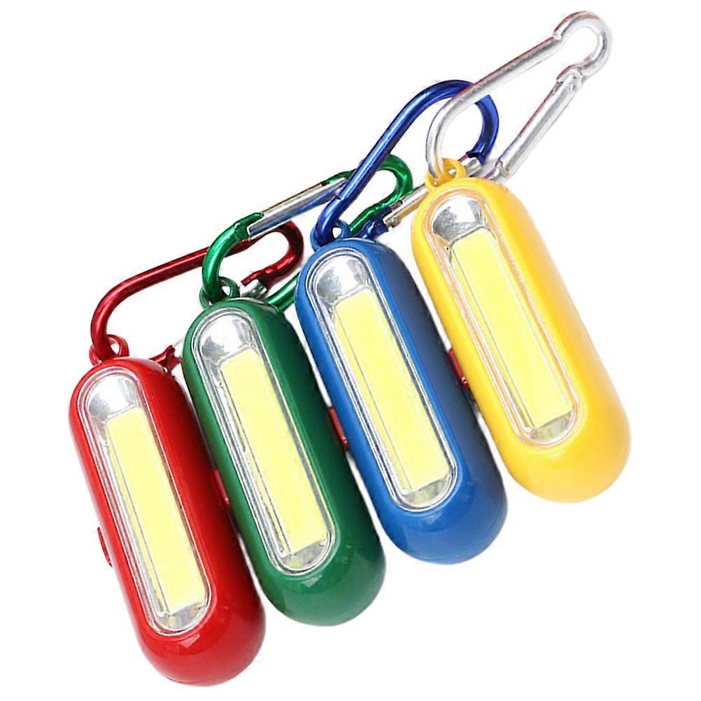 Portable Keychain Flashlight for Hiking with 4Pcs Mini Plastic Lights