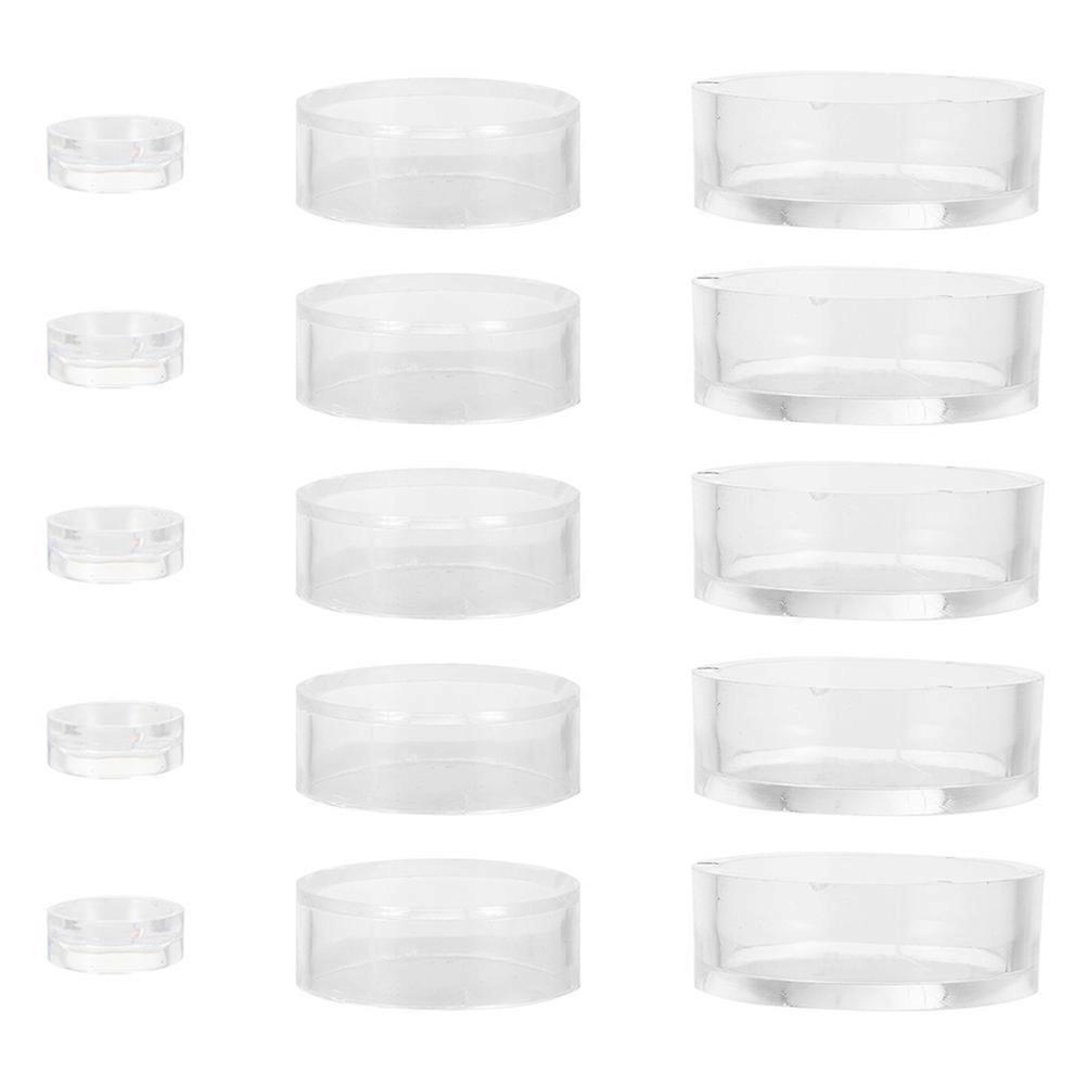 Transparent Acrylic Baseball Ring Display Stand for 16Sets Collection