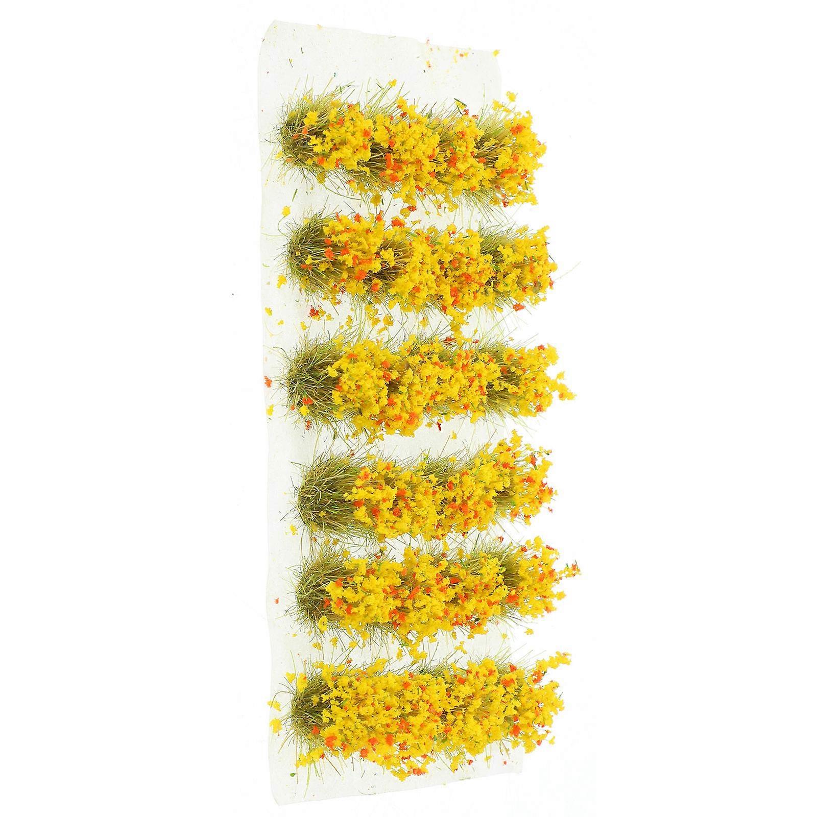 Fake Grass Tuft Decor Simulated Grass Cluster for Decor 1 Box Plastic Model