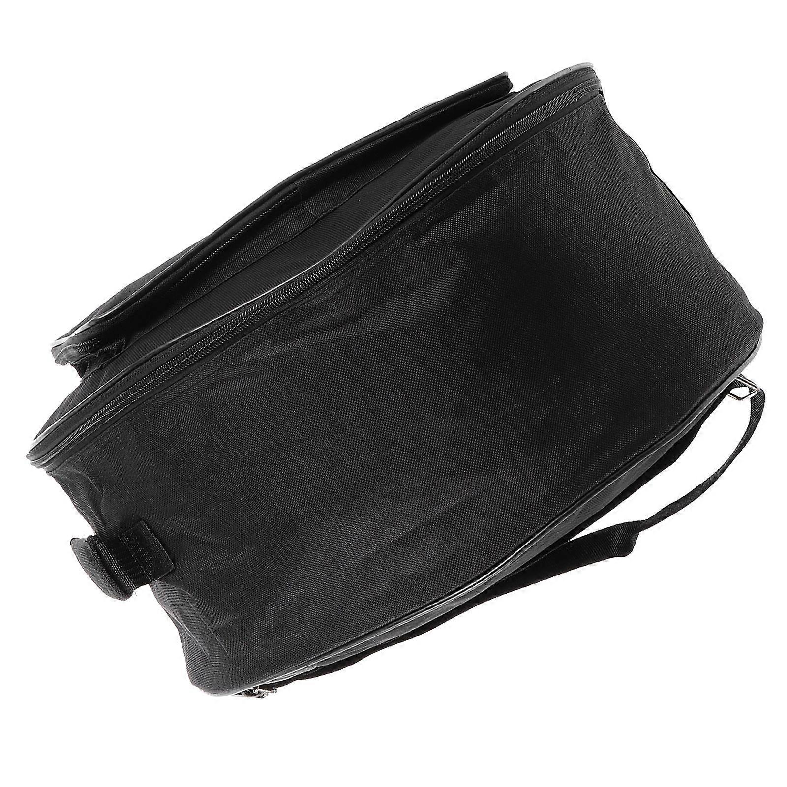 Estojo portátil preto para 2 caixas de bateria de 13-14 polegadas.