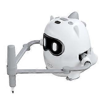 White,Upgraded Drawing Robot Interactive Educational Drawing Robot for Kids Puzzle Intelligent Toy E