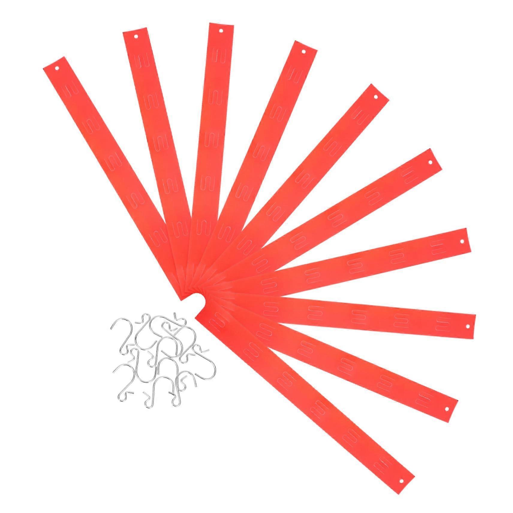 Retail Display Hooks  10pcs Durable Plastic S Hooks for Snack Strips, Quick Setup, Maximize Space