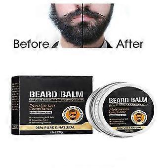 Beard Balm, Natural Beard Balm Wax, Styles, Strengthens Softens Beards Mustaches, Wax for Beard Styling, Natural Beard Conditioner Wax