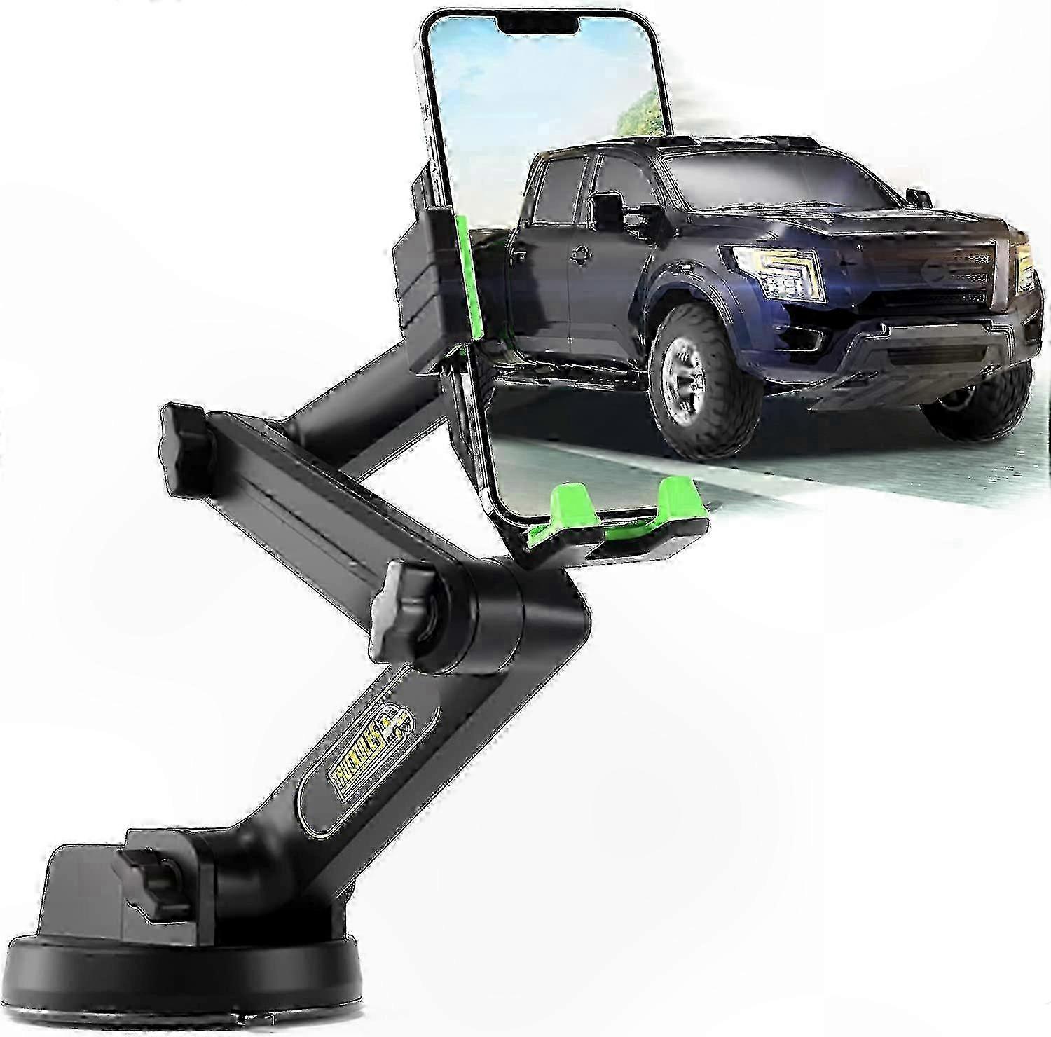 Robust Mobile Device Mount for Vehicles with 16.9" Extendable Arm and Strong Suction Base