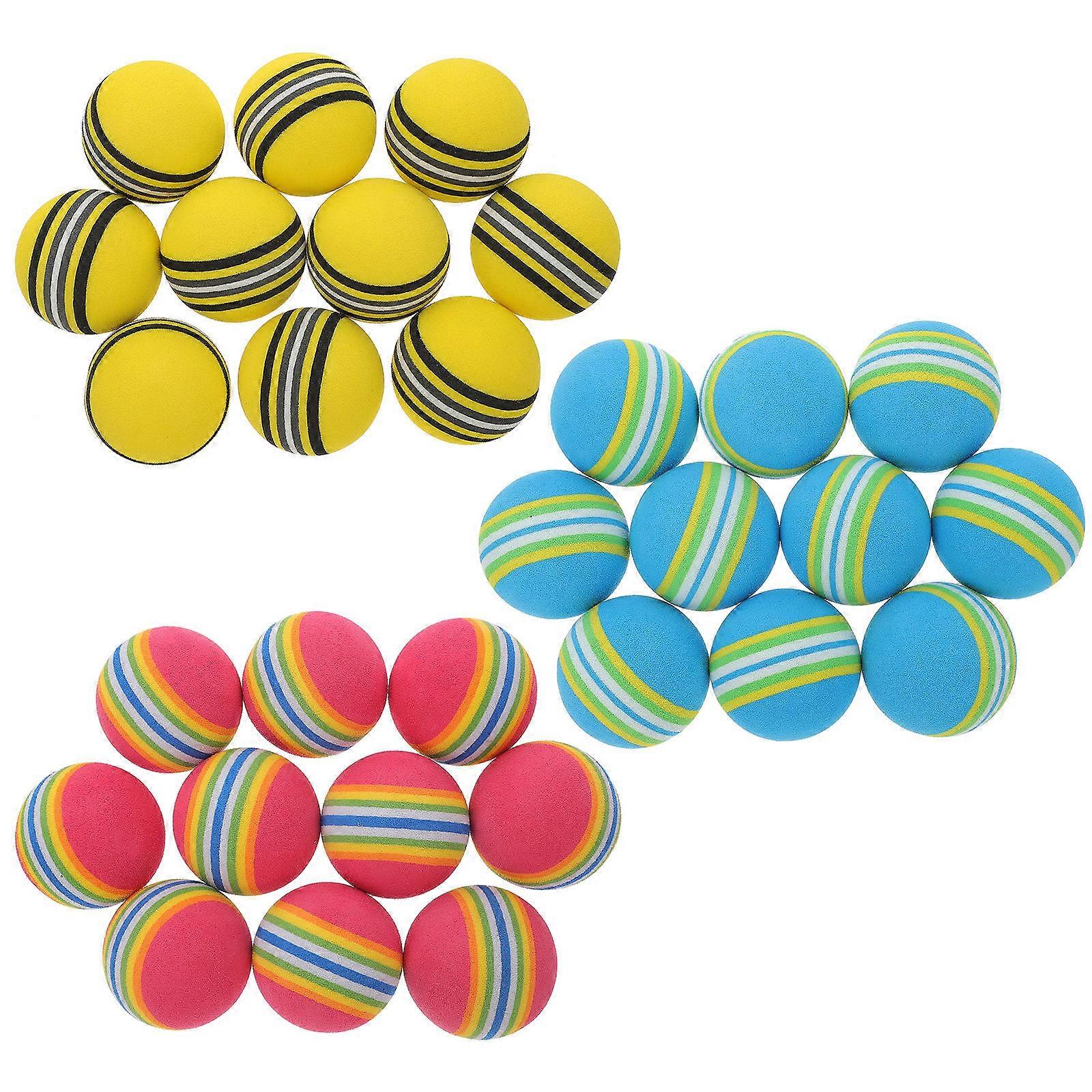 Golfing Practice Balls Eva Foam Balls for Pets Exercise 30Pcs Set