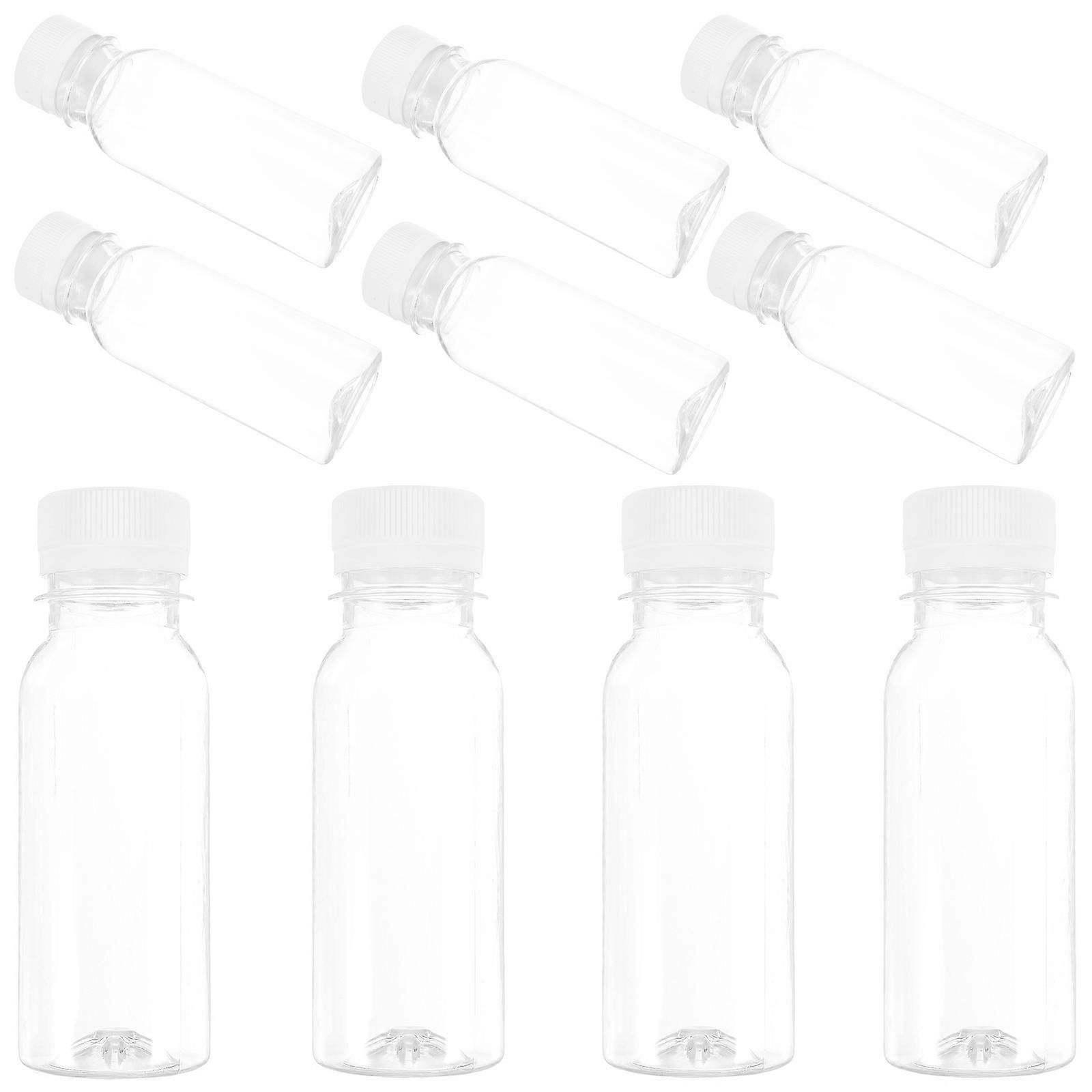 10Pcs Household Empty Bottles Multi-function Juice Bottles Convenient Milk Bottles