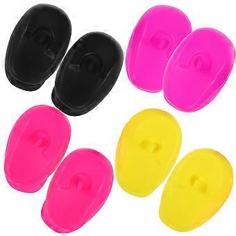 8Pairs Silicone Ear Covers for Hair Dyeing Waterproof Comfortable Use