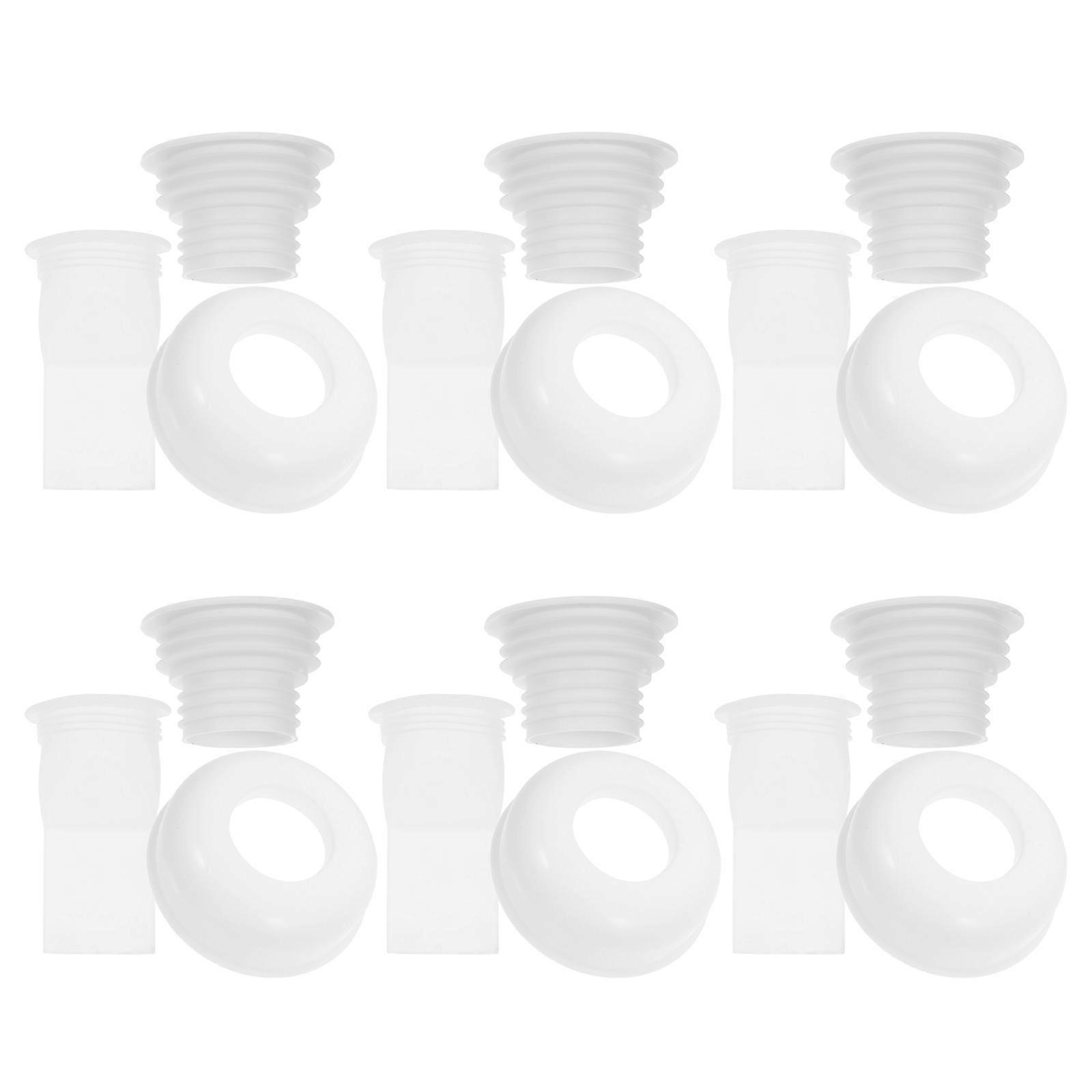Plastic Floor Drain Backflow Preventer with Drain Sealing Ring 6Sets