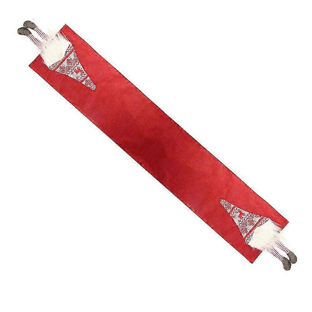 Party Tablecloth Creative Christmas Table Runner Red Rectangle Protect Table Surface 1Set