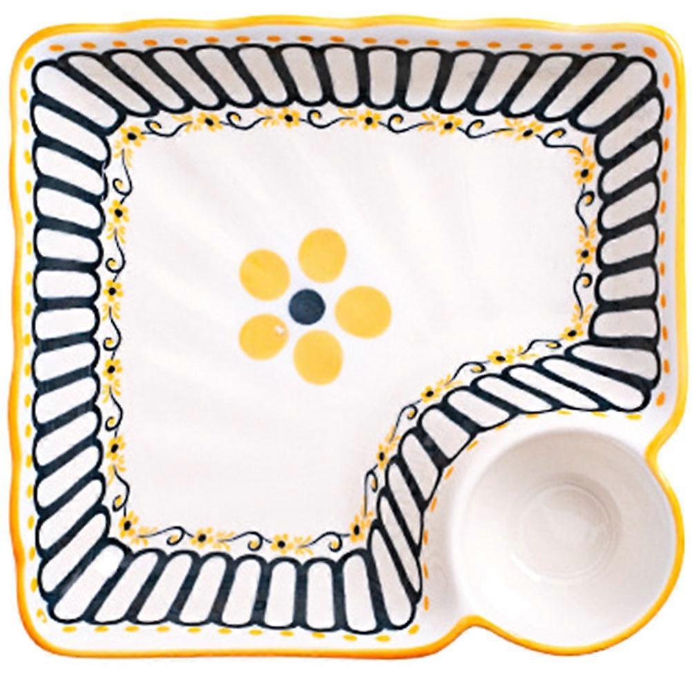 Dumpling Plate Convenient Sushi Dish Ceramic for Kitchen Use