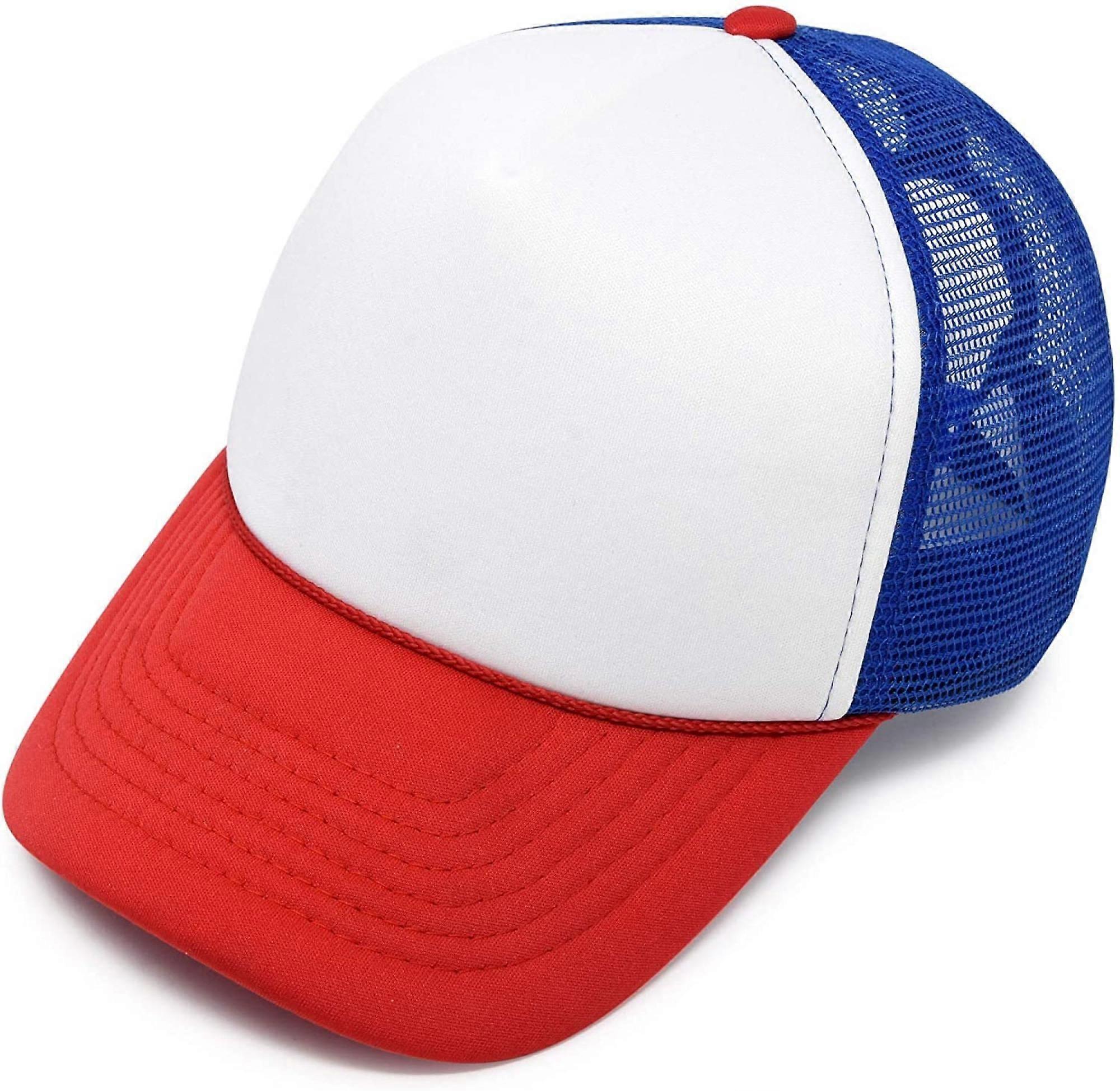 Two Tone Trucker Hat Summer Mesh Cap with Adjustable Snapback Strap