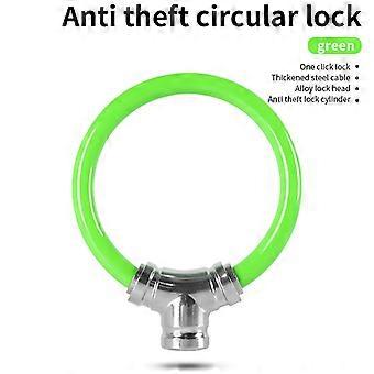 Bicycle lock for mountain bikes, road bikes and electric bikes, thick steel wire, alloy ring, waterproof, shockproof