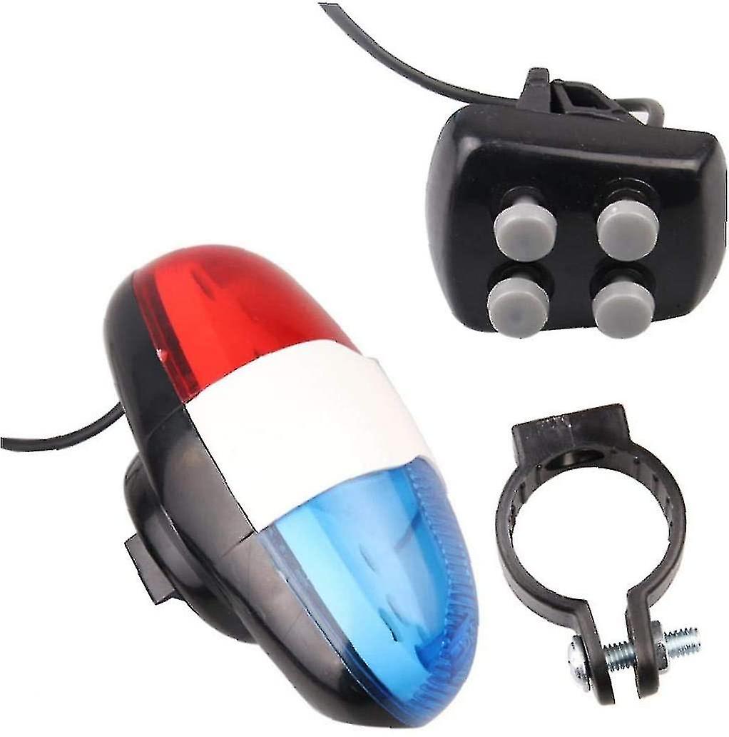 4 Tonlu Bisiklet Elektronik Korna Arka Lambası Yüksek Sesli Polis Sireni