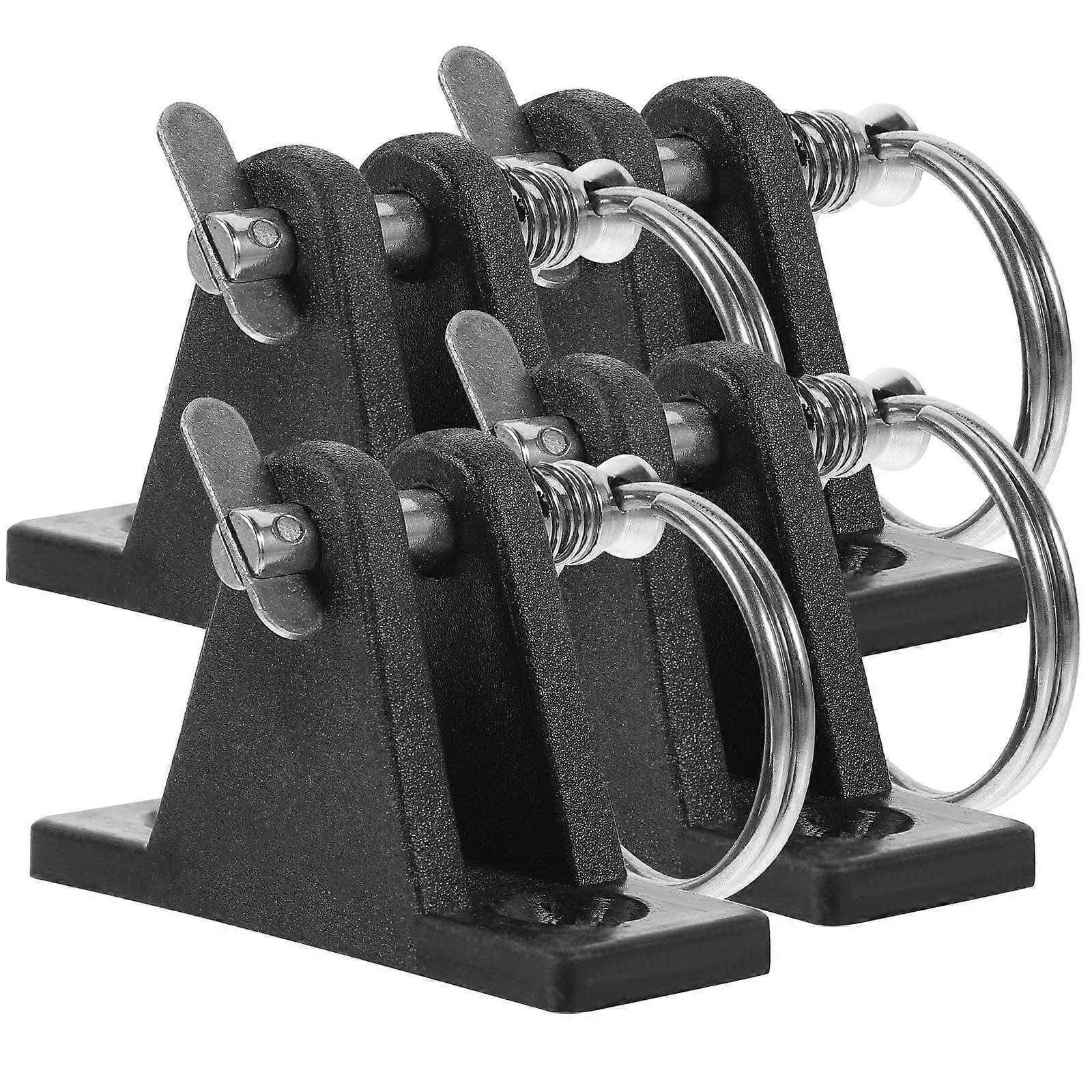 4pcs Bimini Tops Deck Hinges Flat Mount Boating Hinge Accessories with Screws