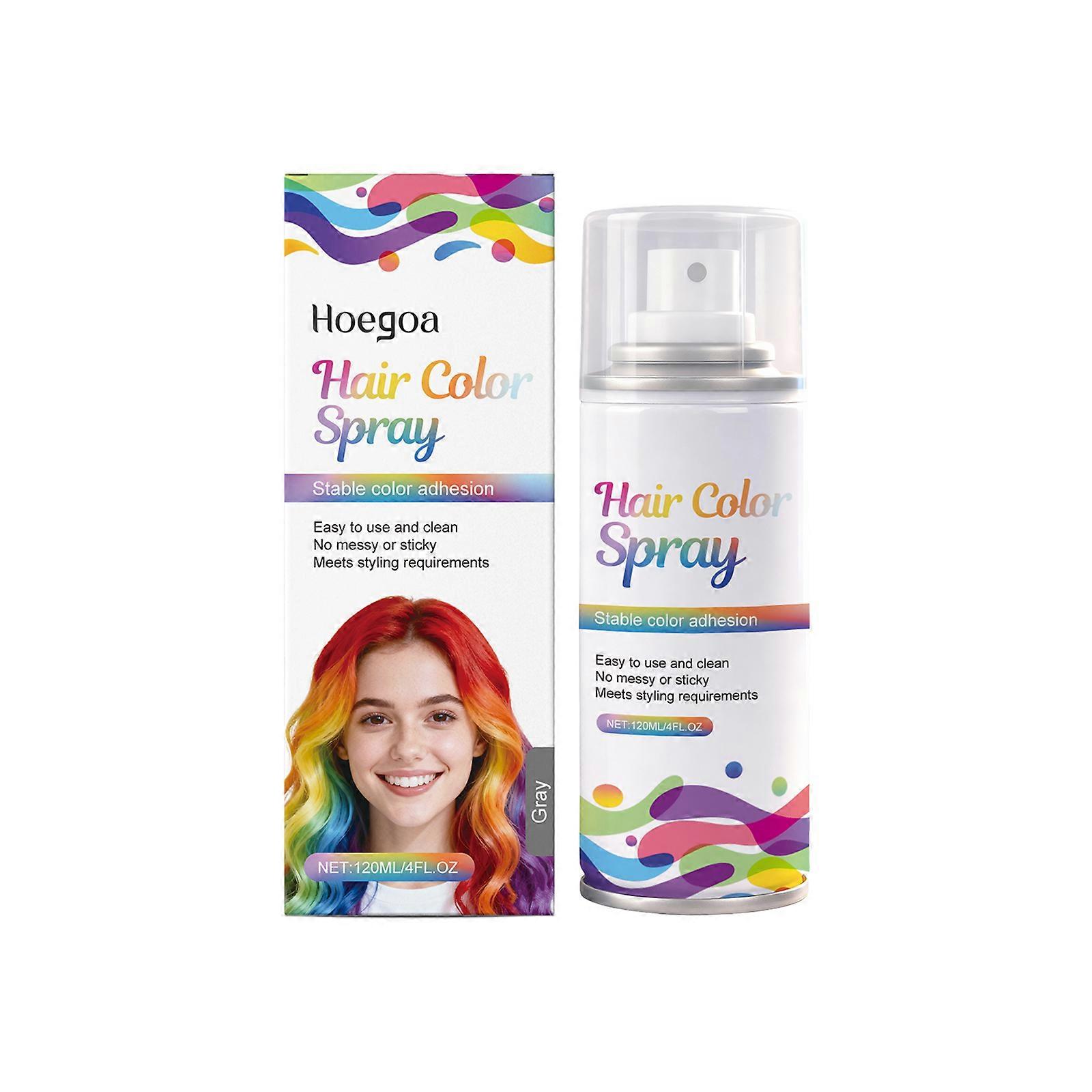 Temporary Hairspray, Silver Grey, 2 Pieces