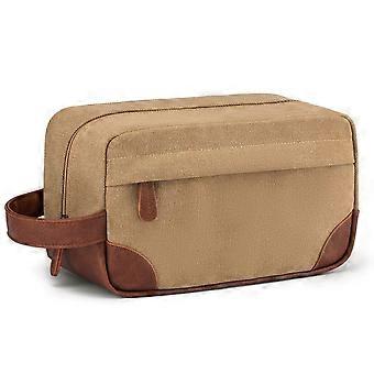 Travel Hanging Toiletry Bag - Large Capacity Makeup & Shaving Organizer, Water-Resistant Canvas Dopp Kit