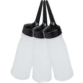 3pcs Haarfärbeflaschen Haarfärbeshampoo Flasche Nachfüllbarer Behälter für Salon