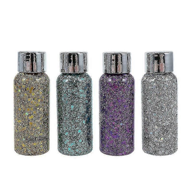 Empty Sequin Gel Bottles for Makeup Use
