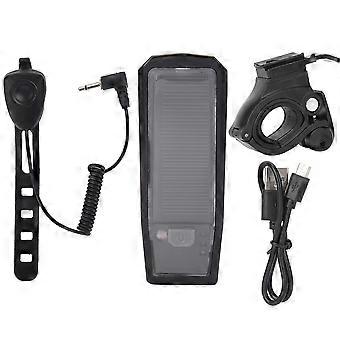 Luce anteriore per bici a ricarica solare Flaslight ad alta luminosità con clacson per ciclismo notturno in mountain bike