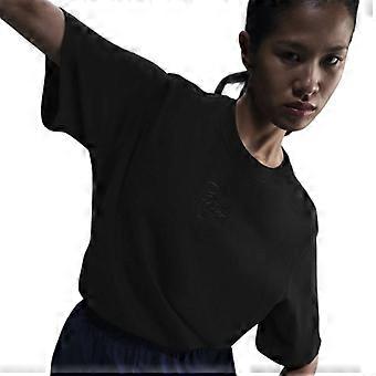 Nike Womens/Ladies Premium Embroidered Logo Cotton Relaxed Fit T-Shirt