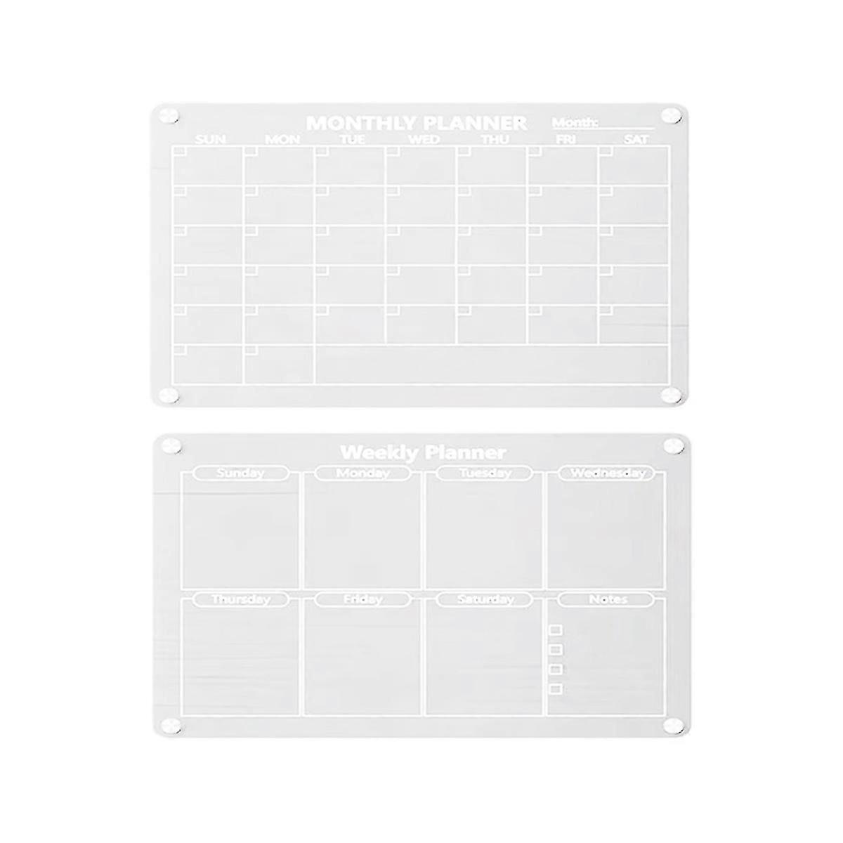 Magnetic acrylic calendar