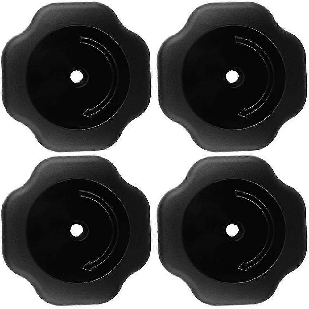 Pressure Cooker Plastic Knobs Explosion Proof Prevent Burns Kitchen Use Round Shape Black 4Pcs