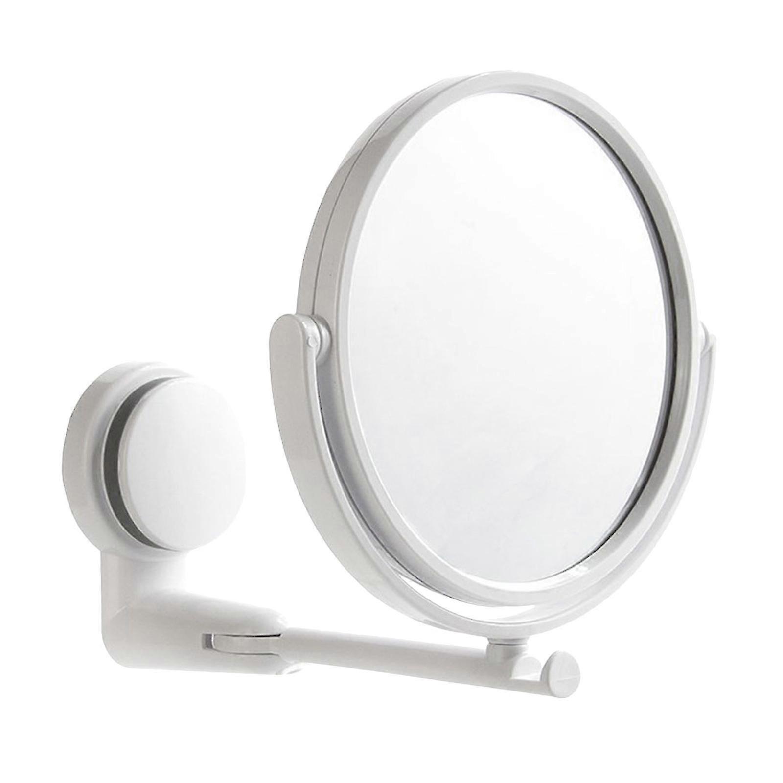 Creative Suction Cup Makeup Mirror Simple Style Wall Mounted Mirror compatible with Bathroom