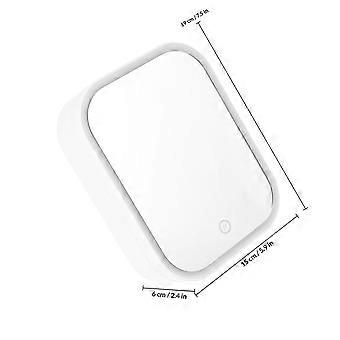 Illuminated LED Makeup Mirror for Makeup Use Desktop Organizer White