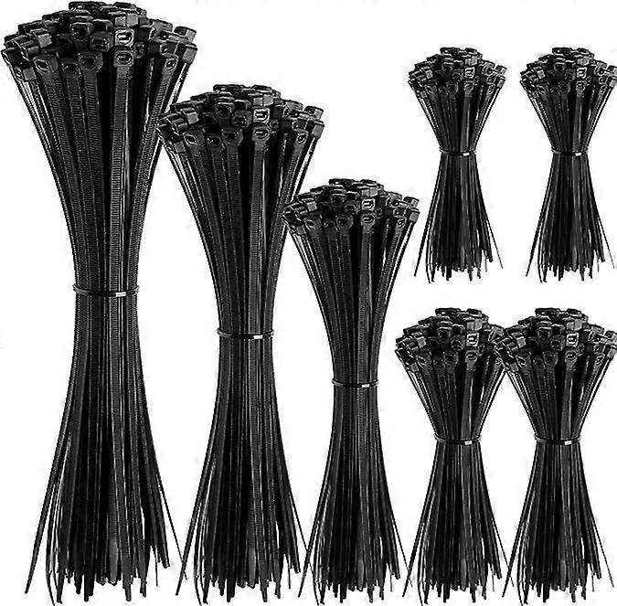 Self-Locking Low-Temperature Resistant Nylon Cable Ties (600 pieces)