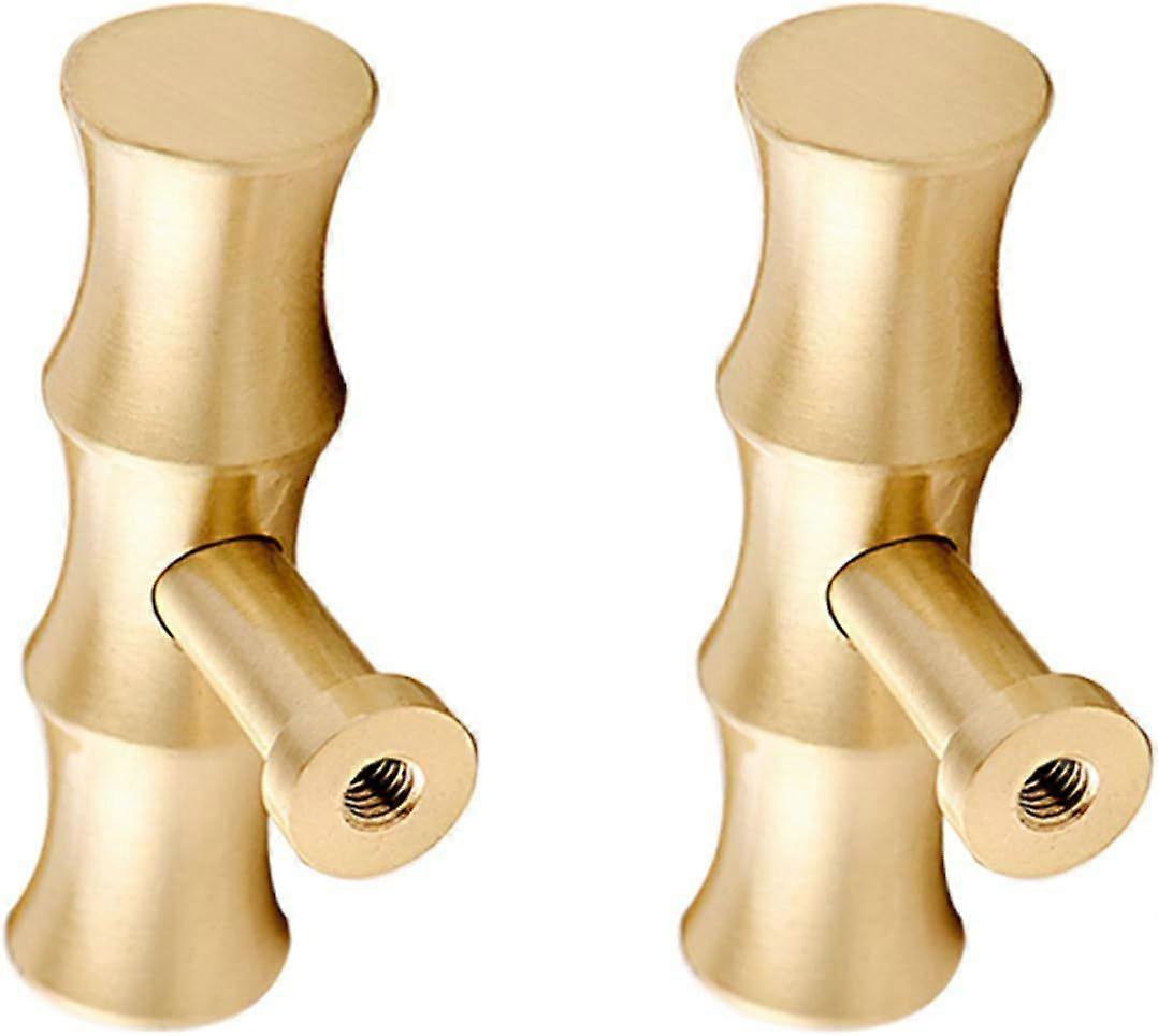 Bamboo Brass Kitchen Cabinet Knobs Gold Drawer Dresser Pulls Tbar