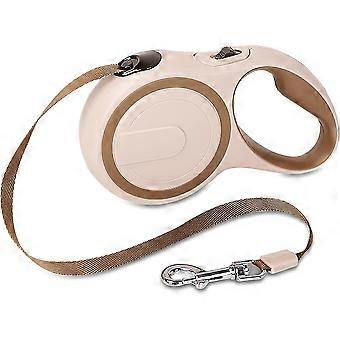 Retractable dog leash, one-touch braking and locking, 360 tangle-free retractable leash with high-density nylon braid