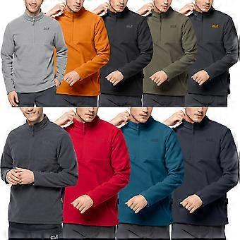 Jack Wolfskin Mens Gecko Half Zip Lightweight Pullover Fleece Top