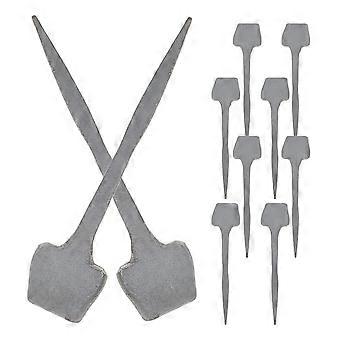 Durable Horseshoe Nails Iron Horseshoe Tools for Repairing 10Pcs Silver Fixing