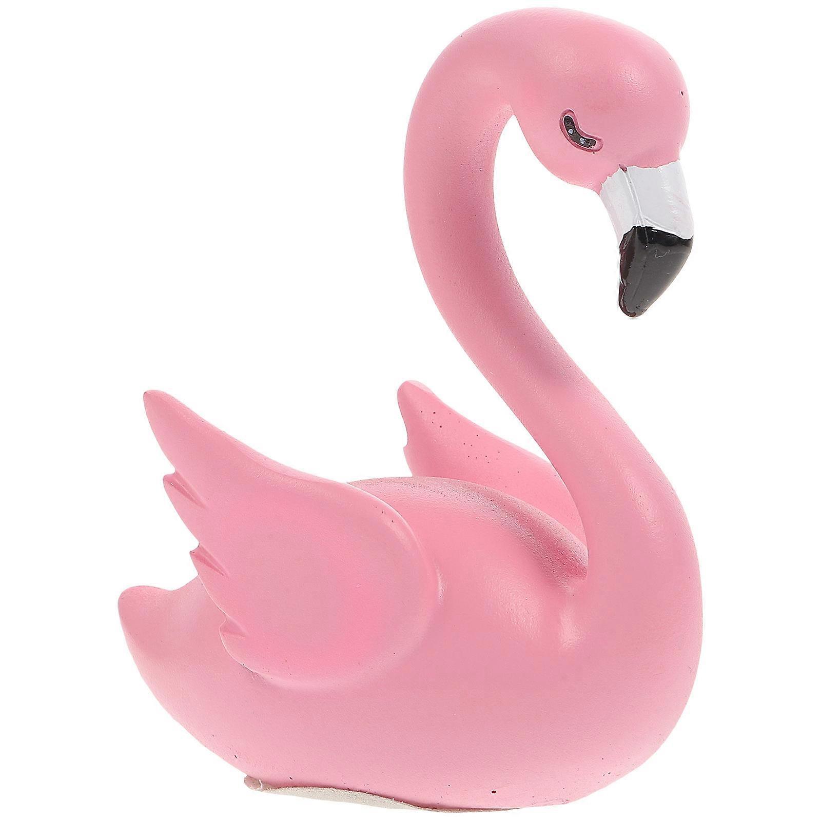 Flamingo Pattern Car Decor for Interior Use with Blinking Eyes Pink