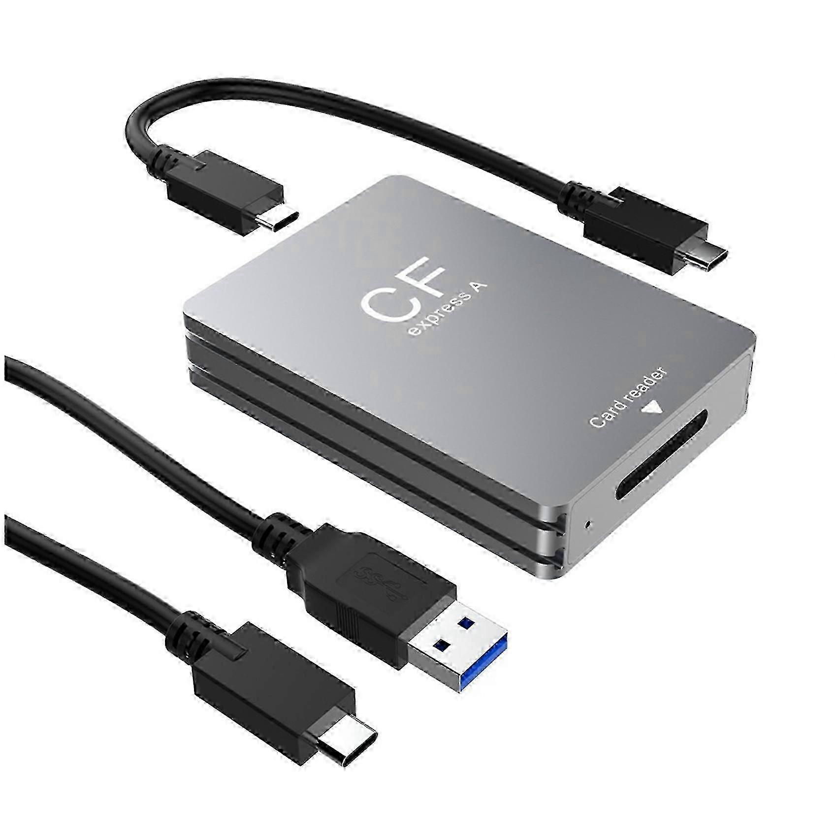 CFexpress Type A Card Reader USB 3.2 10Gbps CFexpress Reader CFExpress Card Reader with USB C to USB C/USB A Cable DI