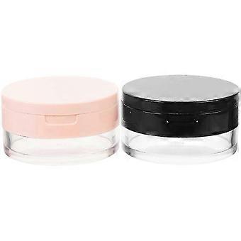2 stuks losse poederdozen lichaam poeder containers navulbare poederdozen lege poederdozen (20g)