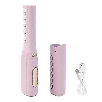 Mini lisseur cheveux rechargeable, 3 tempratures rglables, 2000 mAh, anti-brlure, type C, sans fil, pour tous types de cheveux, violet