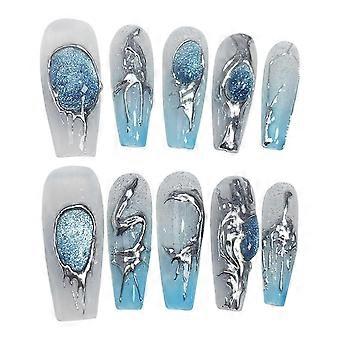 Artificial Press On Nails in Premium Resin for Realistic Wear at Parties Weddings or DIY Manicures