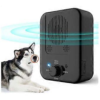 Anti-barking device. 3 frequencies for dogs. 33-foot ultrasonic anti-barking deterrent. Rechargeable, gentle pet training tool for dogs of all sizes.