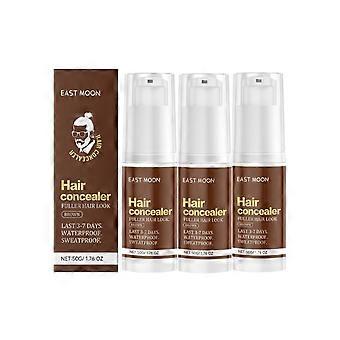 1/2/3pcs East Moon Brown Scalp Concealer Cream, Volumizing At Hair Part, Gentle Nourishing High-Top Shine Hair Care