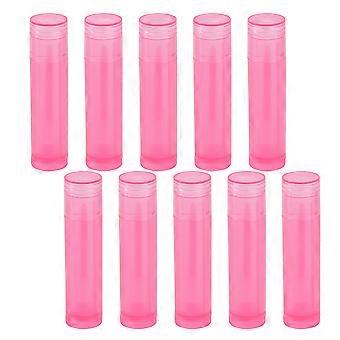 Pink 30Pcs Lipstick Tubes for Storage Use with Refillable Lip Balm Tubes