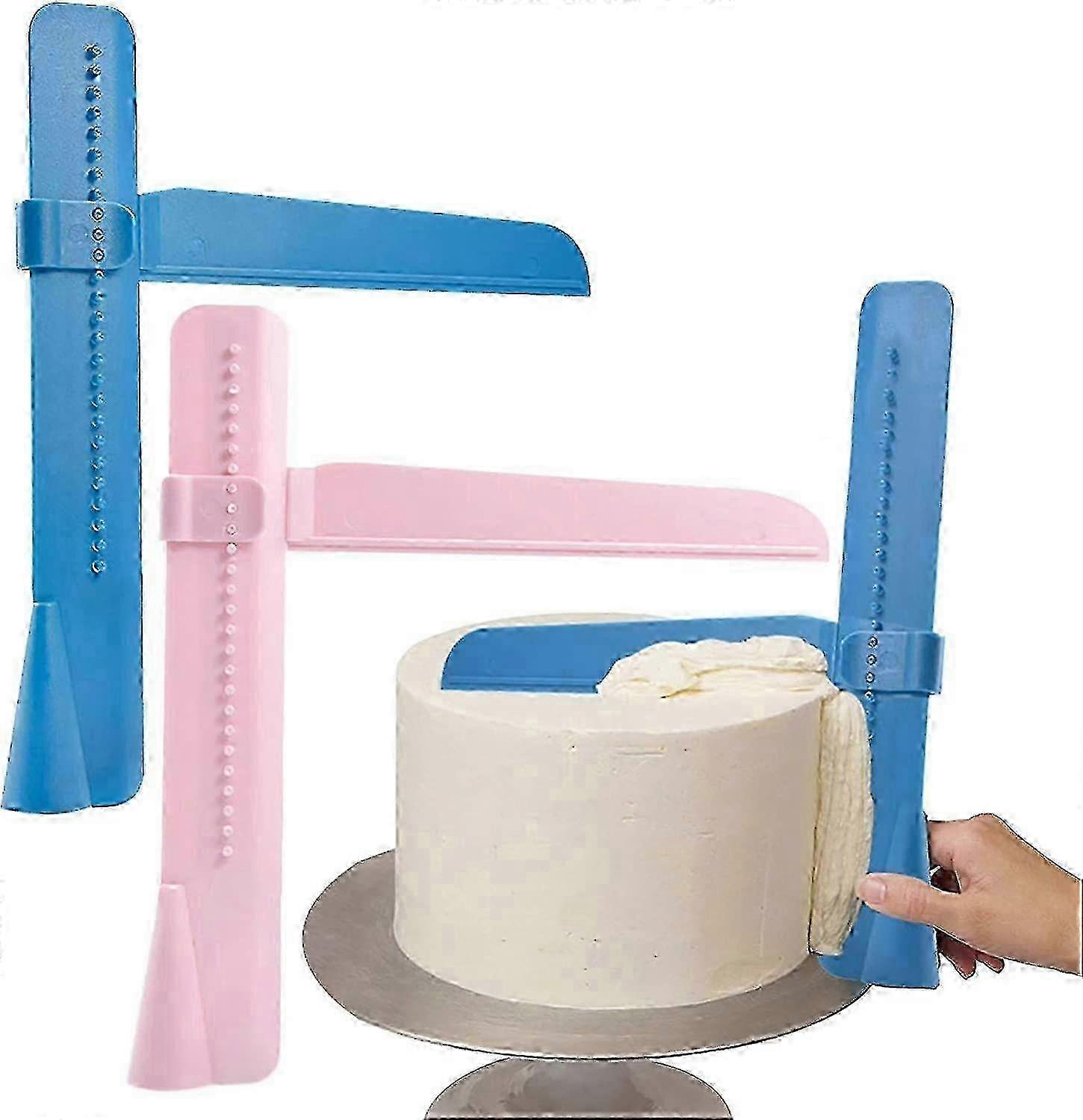 Cake Scraper Adjustable Diy Baking Decorating Tool 2 Pcs