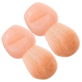 Mini Makeup Brush Powder Blush Brush for Cleaning 4Pcs in Pink