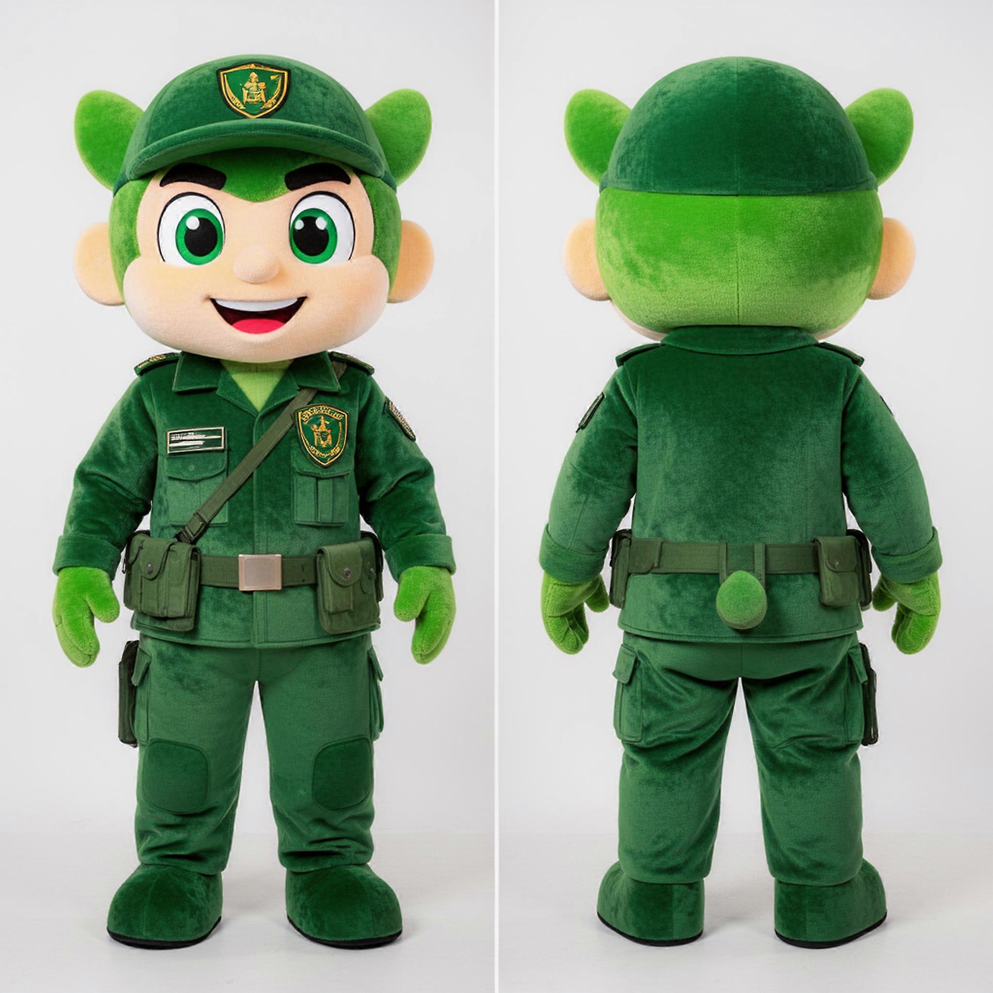 MASTICOT Olive Green Courageous Para Commando Mascot